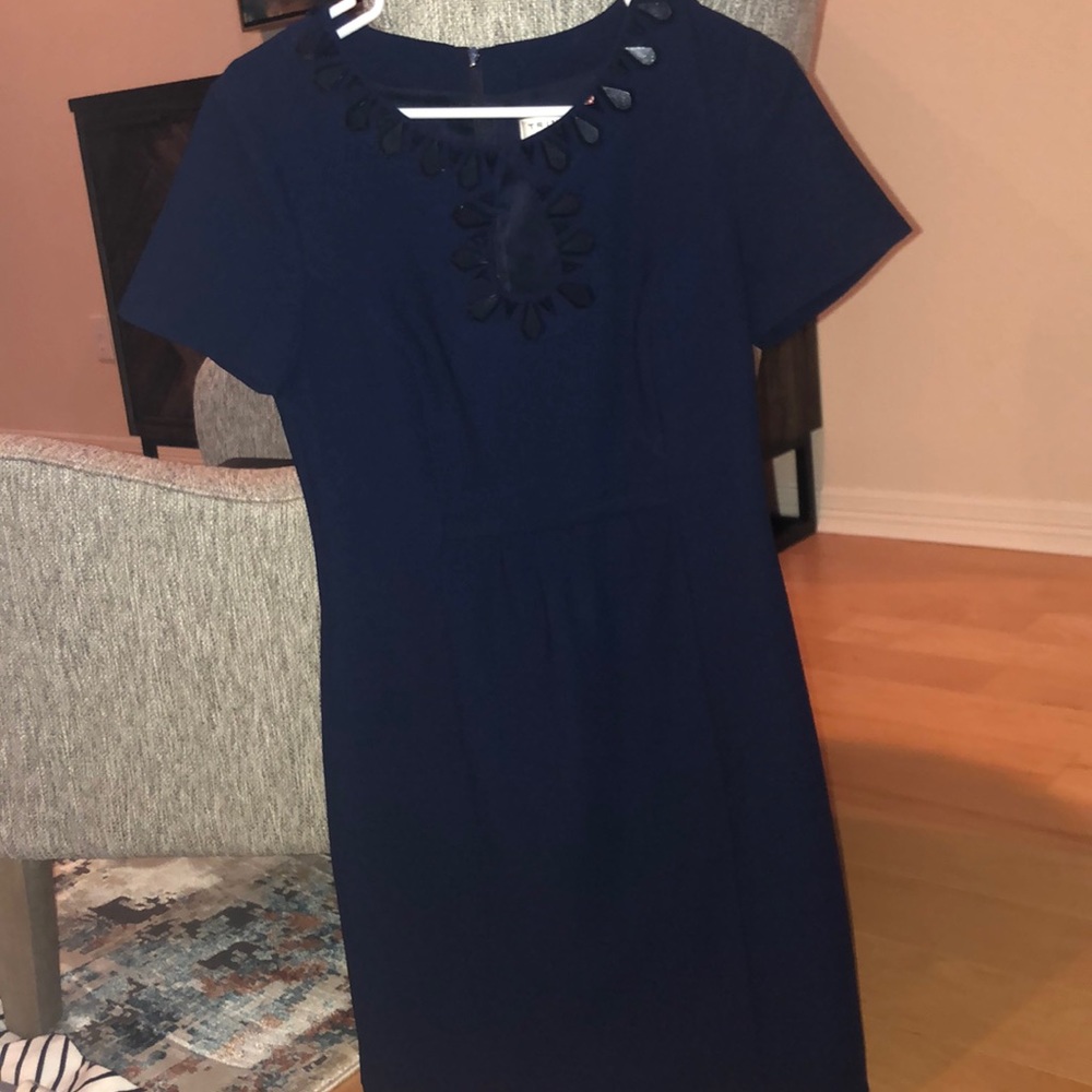Jeweled Navy Dress